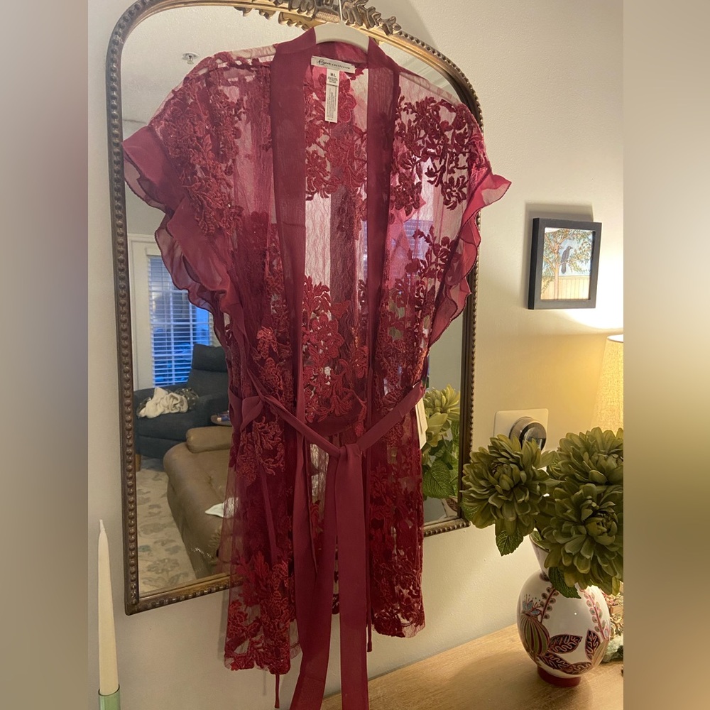 Rya Collection robe, New with Tags, raspberry color